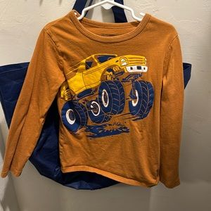 Children’s place, boys 5T long sleeve monster truck shirt